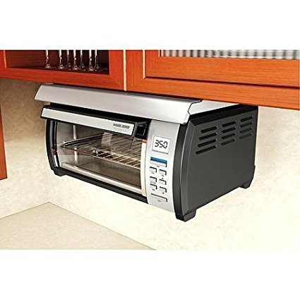 Energy efficient, Touch-button Control Panel Stainless and Spacemaker Toaster Oven, Black and Silver by BLACK+DECKER