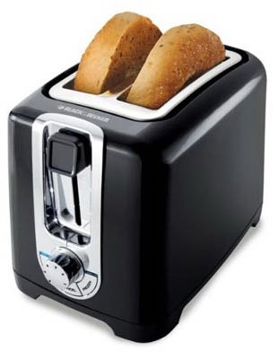 Black & Decker Black 2-Slice Cool Touch Toaster
