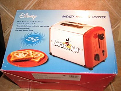 rare red MICKEY MOUSE musical toaster by VillaWare 5555-11-R