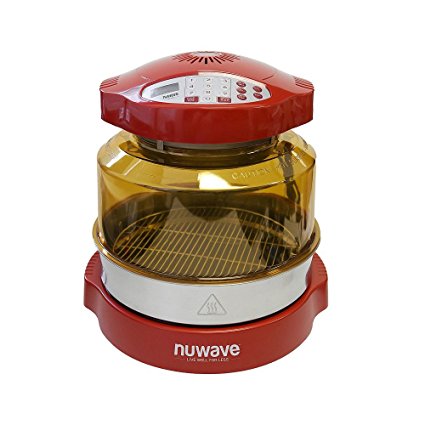 NuWave Oven Red Pro Plus with Stainless Steel Extender Ring Kit