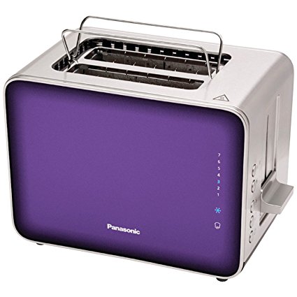 Panasonic NT-ZP1V Breakfast Collection 2-Slice Toaster, Stainless Steel & Violet