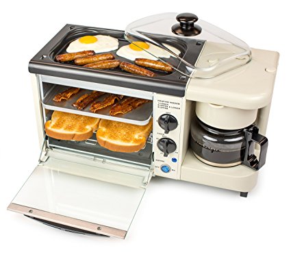 Nostalgia BSET100BC 3-in-1 Toaster Ovens, Bisque