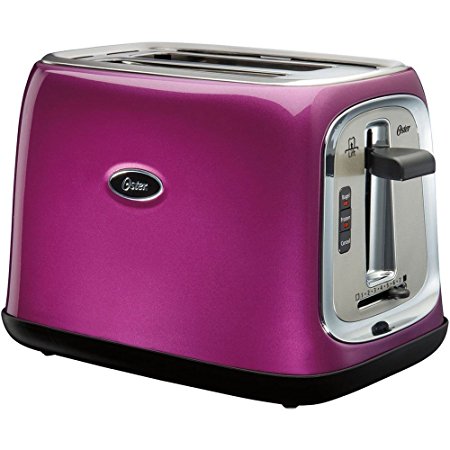 Oster 2-Slice Toaster with Extra Wide Slots, Metallic Purple | TSSTTRJB0P