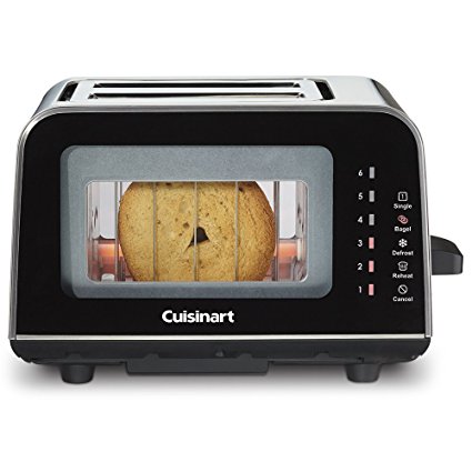 Cuisinart CPT-3000 ViewPro Glass 2 Slice Toaster, Black