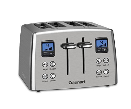 Cuisinart CPT-435FR Countdown 4 Slice Toaster, Silver (Certified Refurbished)
