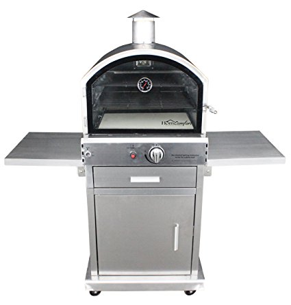 HomComfort HCP16SS Stainless Steel Gas Pizza Oven