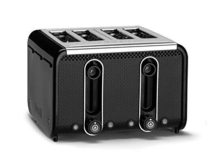 Dualit 46430 Studio 4-Slice Toaster, Black/Polished
