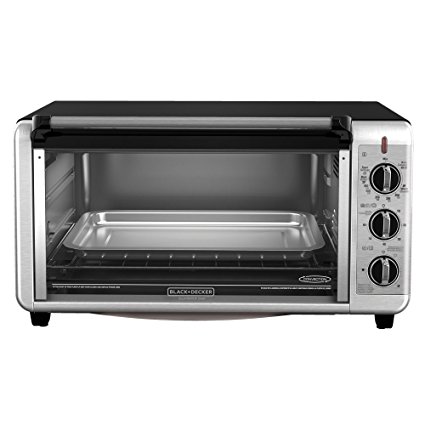 BLACK+DECKER TO3260XSBD 8-Slice Extra-Wide Toaster Oven, 13x9-Inch.
