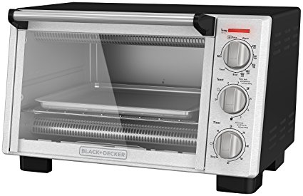 BLACK+DECKER 6-Slice Convection Countertop Toaster Oven, Stainless Steel/Black, TO2055S