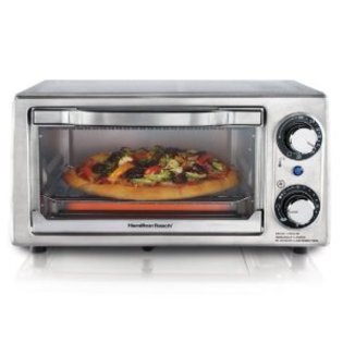 Hamilton Beach Toaster Oven, Bake, Broil and Toast Settings and Automatic Shutoff Timer, Fits 9