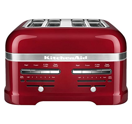 KitchenAid KMT4203CA Candy Apple Red 4-Slice Pro Line Toaster