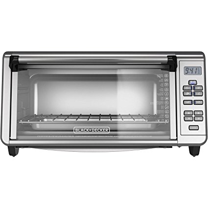 BLACK + DECKER TO3290XG Extra Wide Digital Toaster Convection Oven, Silver