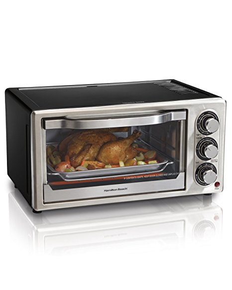 Hamilton Beach 31512 Convection 6-Slice Toaster Oven, Black and Stainless Steel