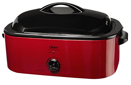 Oster Smoker Roaster Oven, 16-Quart, Red Smoke (CKSTROSMK18)