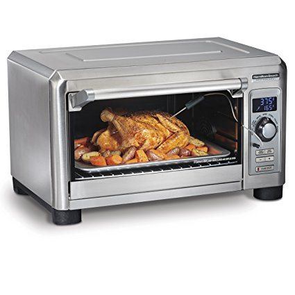 Hamilton Beach (31240) Toaster Countertop Oven Convection, fits 6 Slices of Bread, Stainless Steel
