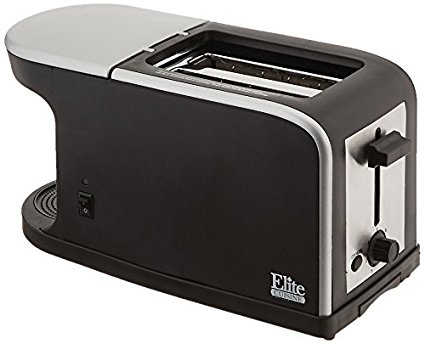Elite Cuisine ECT-819 MaxiMatic 2-in-1 Dual Function Breakfast Station Toaster and Coffee by Elite Cuisine