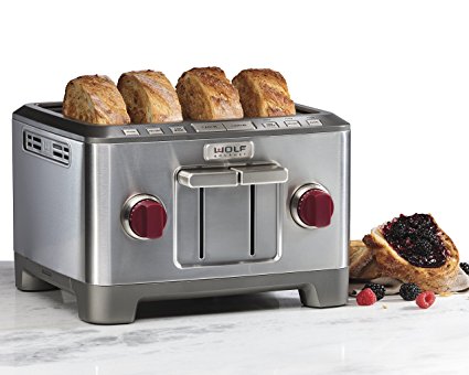 Wolf Gourmet 4 Slice Toaster (WGTR104S) (Red)