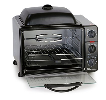 MaxiMatic ERO-2008S Elite Cuisine 6-Slice Toaster Oven with Rotisserie and Grill/Griddle Top
